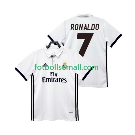Matchtröjor Real Madrid CRISTIANO RONALDO 7 Retro 2017 2018 Kortärmad till Herr (1:a ställ)
