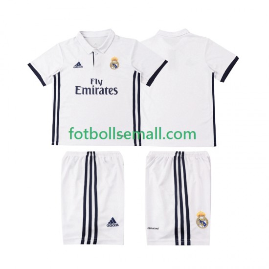 Matchtröjor Real Madrid Retro 2016 2017 Kortärmad till Barn (1:a ställ)