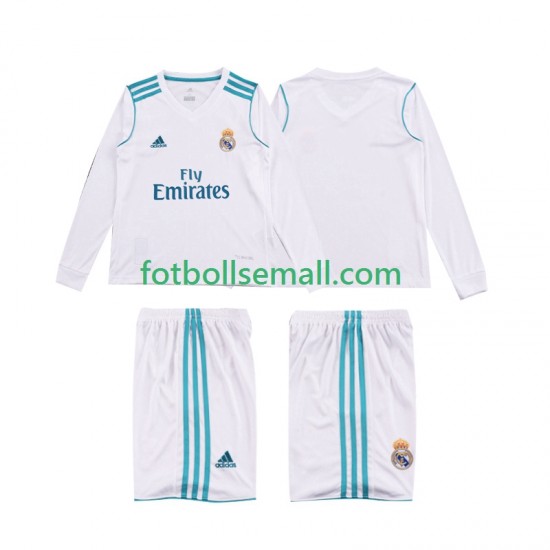 Matchtröjor Real Madrid Retro 2017 2018 Långärmad till Barn (1:a ställ)