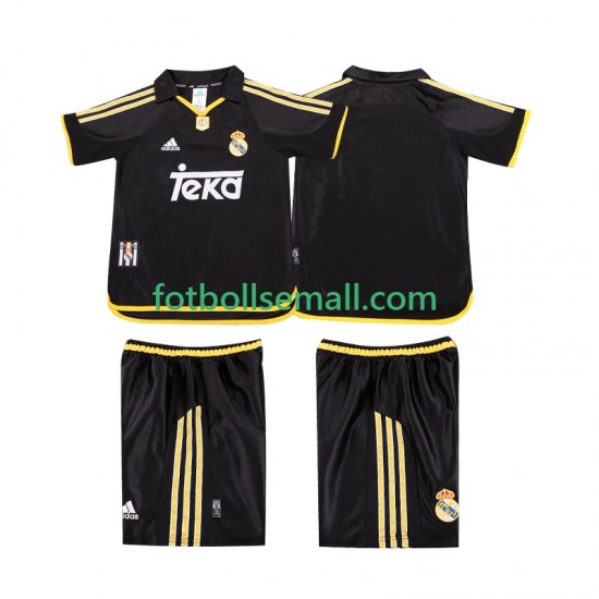 Matchtröjor Real Madrid Retro 1999 2001 Kortärmad till Barn (2:a ställ)