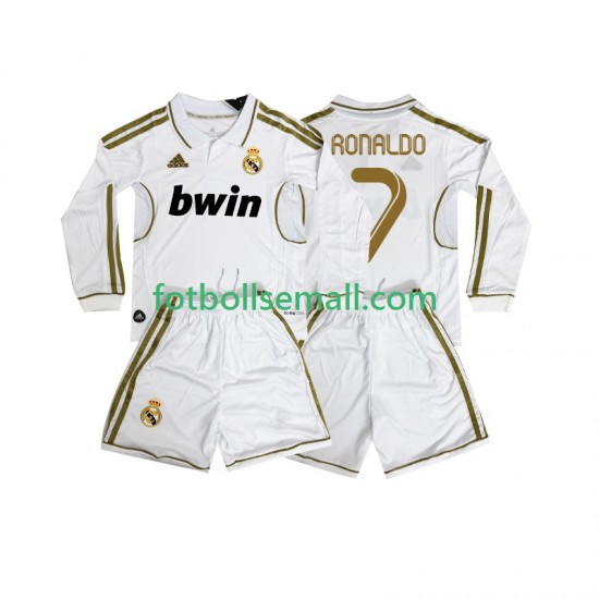 Matchtröjor Real Madrid Cristiano Ronaldo 7 Retro 2011 2012 Långärmad till Barn (1:a ställ)