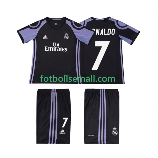 Matchtröjor Real Madrid Cristiano Ronaldo 7 Retro 2016 2017 Kortärmad till Barn (3:e ställ)