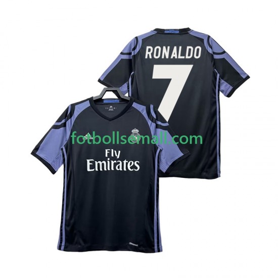 Matchtröjor Real Madrid Cristiano Ronaldo 7 Retro 2016 2017 Kortärmad till Herr (3:e ställ)