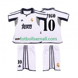 Matchtröjor Real Madrid FIGO 10 Retro 2001 2002 Kortärmad till Barn (1:a ställ)