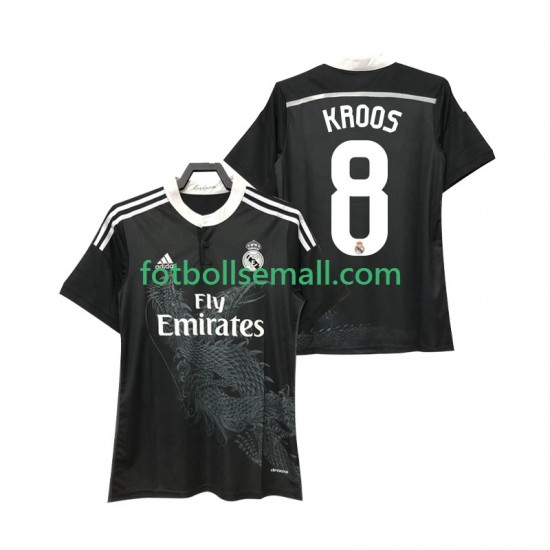 Matchtröjor Real Madrid KROOS 8 Retro 2014 2015 Kortärmad till Herr (2:a ställ)