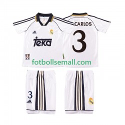 Matchtröjor Real Madrid R CARLOS 3 Retro 1998 2000 Kortärmad till Barn (1:a ställ)