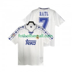 Matchtröjor Real Madrid RAUL 7 Retro 1996 1997 Kortärmad till Herr (1:a ställ)
