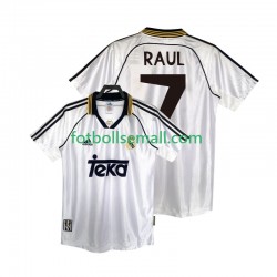 Matchtröjor Real Madrid RAUL 7 Retro 1998 2000 Kortärmad till Herr (1:a ställ)