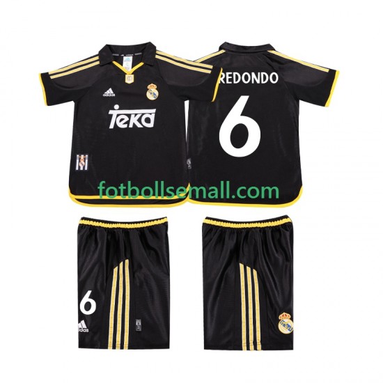 Matchtröjor Real Madrid REDONDO 6 Retro 1999 2001 Kortärmad till Barn (2:a ställ)