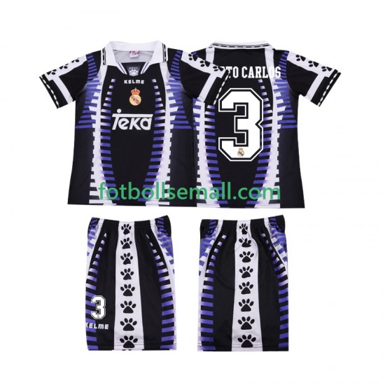 Matchtröjor Real Madrid ROBERTO CARLOS 3 Retro 1997 1998 Kortärmad till Barn (3:e ställ)