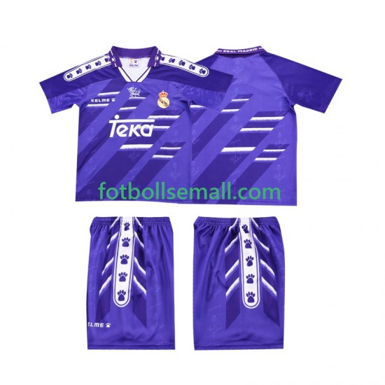Matchtröjor Real Madrid Retro 1994 1996 Kortärmad till Barn (2:a ställ)