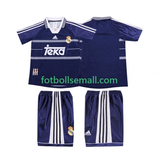 Matchtröjor Real Madrid Retro 1998 1999 Kortärmad till Barn (2:a ställ)