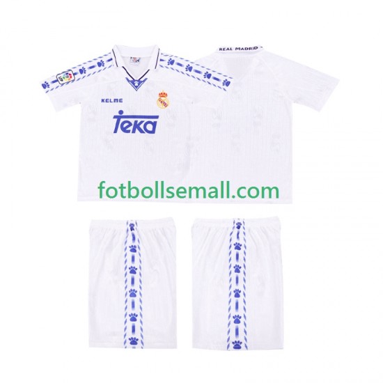 Matchtröjor Real Madrid Retro 1996-1997 Kortärmad till Barn (1:a ställ)