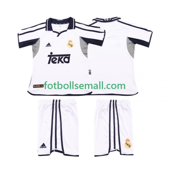 Matchtröjor Real Madrid Retro 2001 2002 Kortärmad till Barn (1:a ställ)