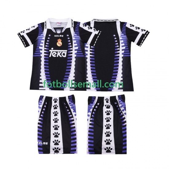 Matchtröjor Real Madrid Retro 1997 1998 Kortärmad till Barn (3:e ställ)