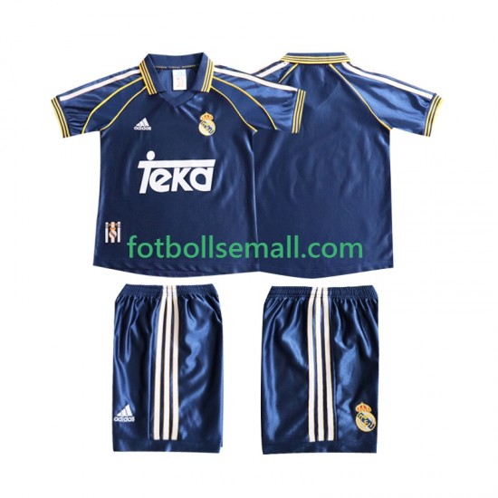 Matchtröjor Real Madrid Retro 1998 1999 Kortärmad till Barn (3:e ställ)