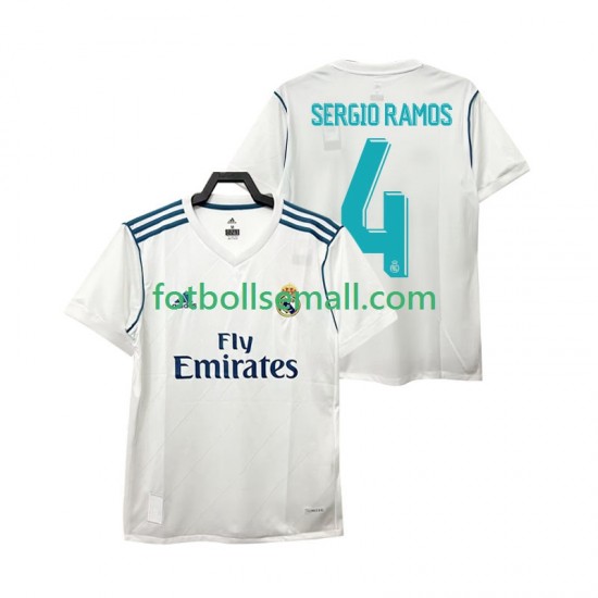 Matchtröjor Real Madrid SERGIO RAMOS 4 Retro 2017 2018 Kortärmad till Herr (1:a ställ)