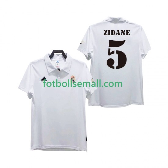 Matchtröjor Real Madrid ZIDANE 5 Retro 2002 2003 Kortärmad till Herr (1:a ställ)