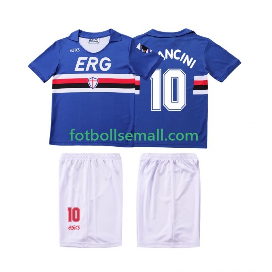 Matchtröjor Sampdoria MANCINI 10 Retro 1990 1991 Kortärmad till Barn (1:a ställ)