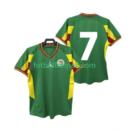Matchtröjor Senegal 7 Retro 2002 Kortärmad till Herr (2:a ställ)