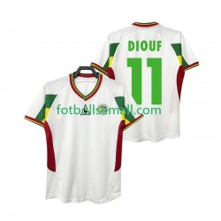 Matchtröjor Senegal DIOUF 11 Retro 2002 Kortärmad till Herr (1:a ställ)
