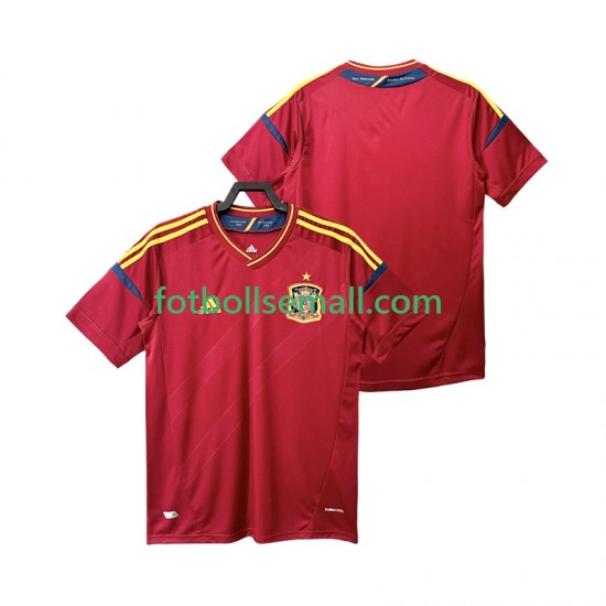 Matchtröjor Spanien Retro 2012 Kortärmad till Herr (1:a ställ)