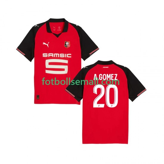 Matchtröjor Stade Rennais Andres Gomez 20 2025-2026 Kortärmad till Herr (1:a ställ)