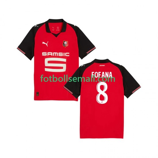 Matchtröjor Stade Rennais Seko Fofana 8 2025-2026 Kortärmad till Herr (1:a ställ)