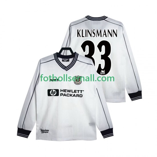 Matchtröjor Tottenham Hotspur KLINSMANN 33 Retro 1997 1999 Långärmad till Herr (1:a ställ)