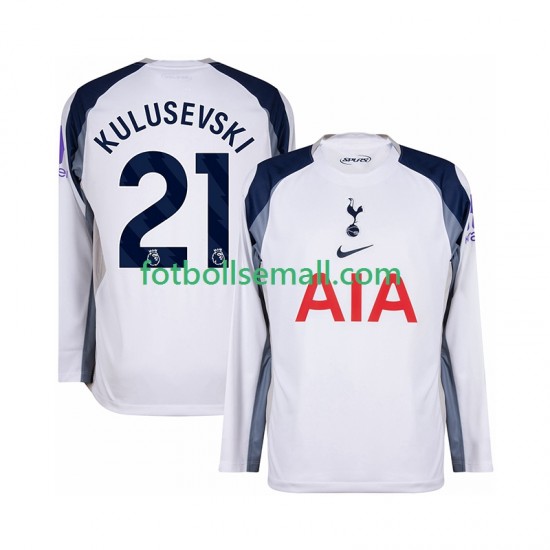 Matchtröjor Tottenham Hotspur Kulusevski 21 2025-2026 Långärmad till Herr (1:a ställ)
