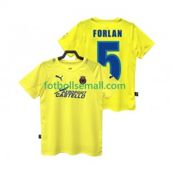 Matchtröjor Villarreal CF FORLAN 5 Retro 2005 2006 Kortärmad till Herr (1:a ställ)