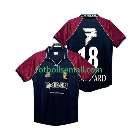 Matchtröjor West Ham United LAMPARD 18 Retro Iron Maiden 1999 Kortärmad till Herr (1:a ställ)