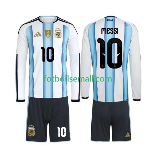 Matchtröjor Argentina Lionel Messi 10 World Cup 2026 Långärmad till Barn (1:a ställ)
