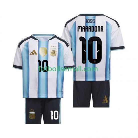 Matchtröjor Argentina Maradona 10 World Cup 2026 Kortärmad till Barn (1:a ställ)