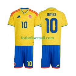 Matchtröjor Colombia James Rodriguez 10 World Cup 2026 Kortärmad till Barn (1:a ställ)