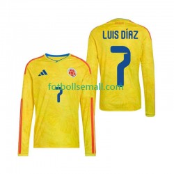 Matchtröjor Colombia Luis Diaz 7 World Cup 2026 Långärmad till Herr (1:a ställ)