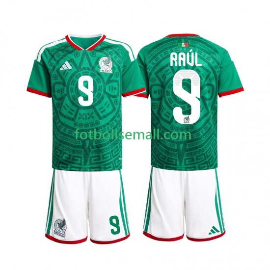 Matchtröjor Mexiko Raul Jimenez 9 World Cup 2026 Kortärmad till Barn (1:a ställ)