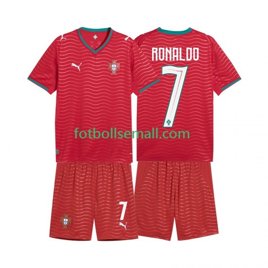 Matchtröjor Portugal Cristiano Ronaldo 7 World Cup 2026 Kortärmad till Barn (1:a ställ)