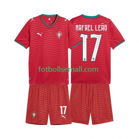 Matchtröjor Portugal Rafael Leao 17 World Cup 2026 Kortärmad till Barn (1:a ställ)