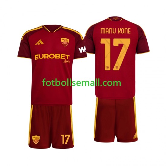Matchtröjor AS Roma Manu Kone 17 2026-2027 Kortärmad till Barn (1:a ställ)