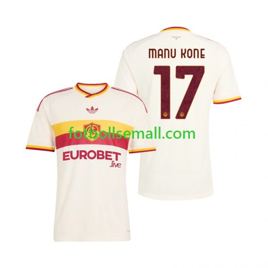 Matchtröjor AS Roma Manu Kone 17 2026-2027 Kortärmad till Herr (2:a ställ)