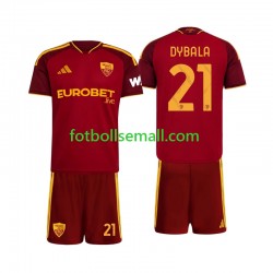 Matchtröjor AS Roma Paulo Dybala 21 2026-2027 Kortärmad till Barn (1:a ställ)