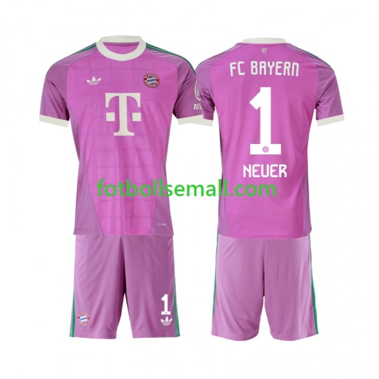 Matchtröjor FC Bayern München Målvaktströja Manuel Neuer 1 2026-2027 Kortärmad till Barn (3:e ställ)