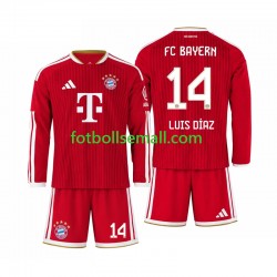 Matchtröjor FC Bayern München Luis Diaz 14 2026-2027 Långärmad till Barn (1:a ställ)