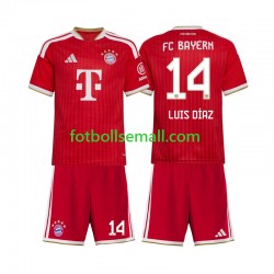 Matchtröjor FC Bayern München Luis Diaz 14 2026-2027 Kortärmad till Barn (1:a ställ)
