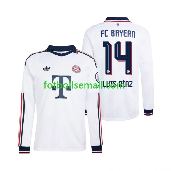 Matchtröjor FC Bayern München Luis Diaz 14 2026-2027 Långärmad till Herr (2:a ställ)