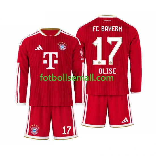 Matchtröjor FC Bayern München Michael Olise 17 2026-2027 Långärmad till Barn (1:a ställ)