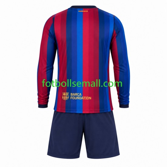 Matchtröjor FC Barcelona 2026-2027 Långärmad till Barn (1:a ställ)