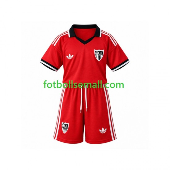 Matchtröjor Sevilla FC Retro 2026-2027 Kortärmad till Barn (1:a ställ)