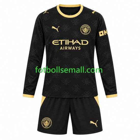 Matchtröjor Manchester City 2026-2027 Långärmad till Barn (2:a ställ)